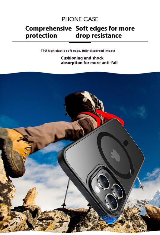 Funda iPhone 15 Pro Max con Efecto Mate, Amortiguación de Aire y Protección Magnética - Image 11