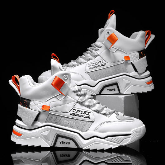 Zapatillas Deportivas Altas para Hombre con Combinación de Colores - Image 14
