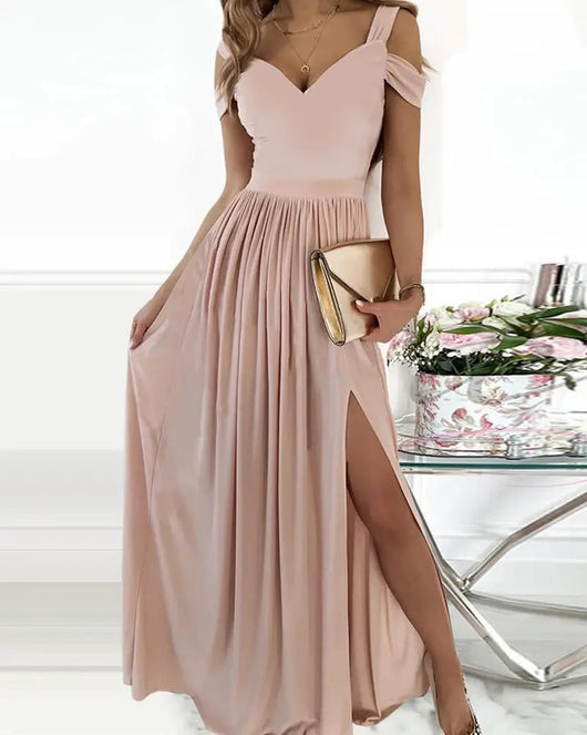 Vestido Largo Elegante Estilo Griego con Pliegues - Image 8