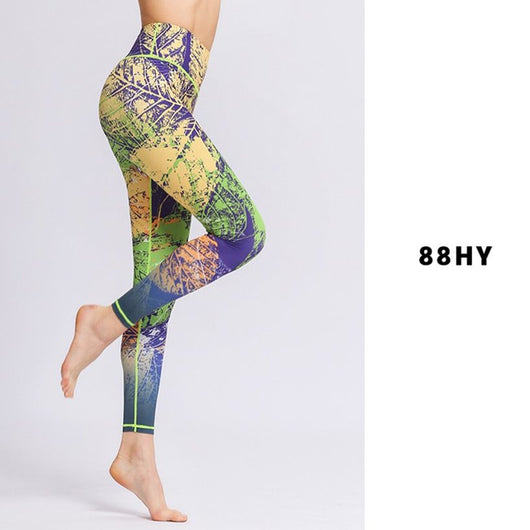 Pantalones de Yoga Estampado Tie-Dye - Image 9