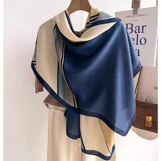Foulard de Algodón y Lino Ligero - Pareo Sedoso Protección Solar para Playa y Viajes - Image 40
