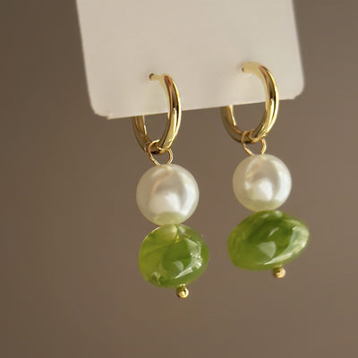 Aretes Geométricos Irregulares Retro Redondos - Image 12