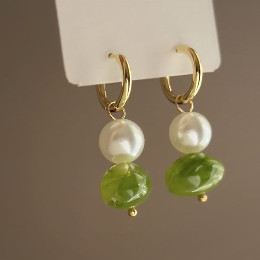 Aretes Geométricos Irregulares Retro Redondos - Image 12