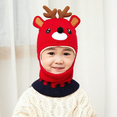 Gorro Infantil con Protección de Felpa y Babero Integrado - Image 15