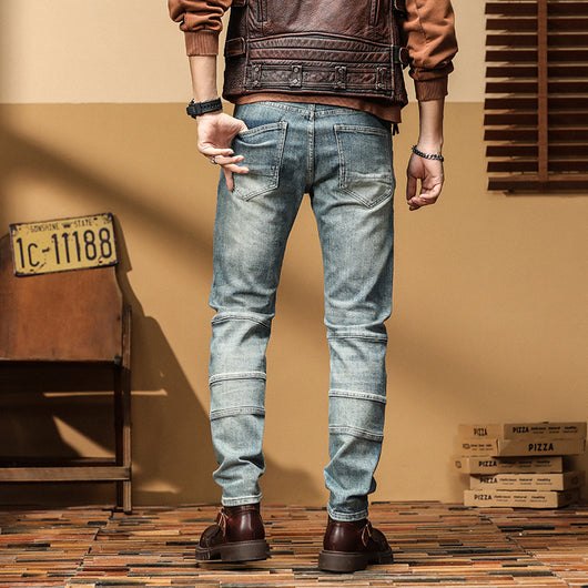 Pantalón Vaquero Azul Slim Fit Elástico de Corte Recto - Image 4