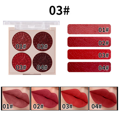 Paleta de Labios MISS ROSE 4 Colores - Brillo Labial Hidratante de Larga Duración - Image 4