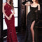 Vestido Largo de Manga Larga con Cola de Sirena