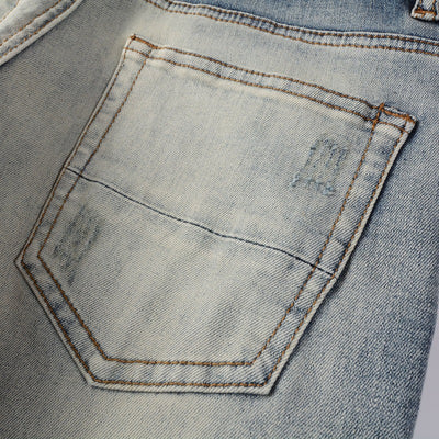 Jeans Rotos Estilo Americano para Hombre con Parches - Image 7