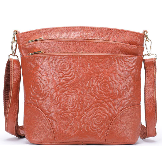 Bolso de Cuero Genuino para Mujer - Cartera Casual Tipo Mensajero - Image 12