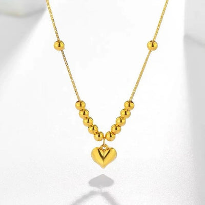 Collar de Bolitas Doradas Amor Versátil
