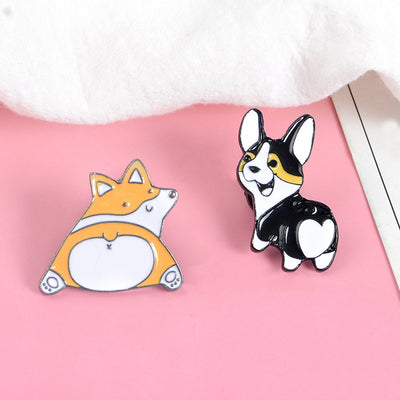 Broche Pin Perro Cartoon con Efecto Goteo - Insignia Aleación Metálica - Image 5