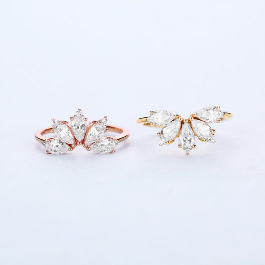 Anillo de Corona Estilo Palacio para Mujer
