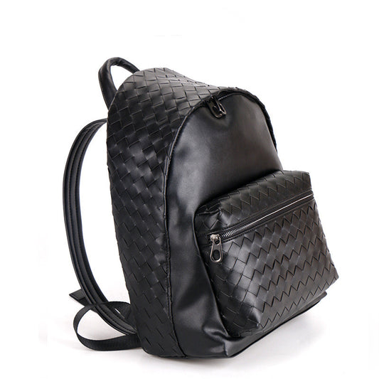 Mochila Escolar Tejida de Gran Capacidad para Hombre
