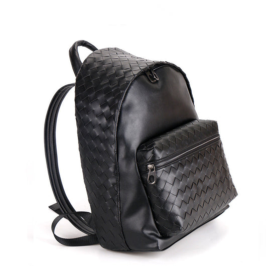 Mochila Escolar Tejida de Gran Capacidad para Hombre