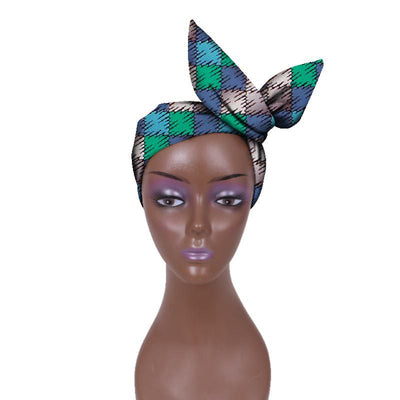 Cinta para la Cabeza Ankara Ajustable - Tela Batik Conmemorativa - Image 3