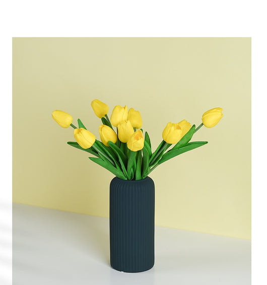 Jarrón Cerámico Minimalista Morandi Boca Ancha para Flores Secas - Image 21