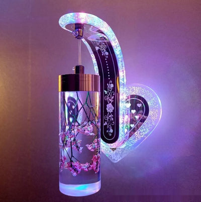 Lámpara de Pared Colgante de Cristal Acrílico Ovalado con Luz Cálida para Hoteles y Dormitorios - Image 15