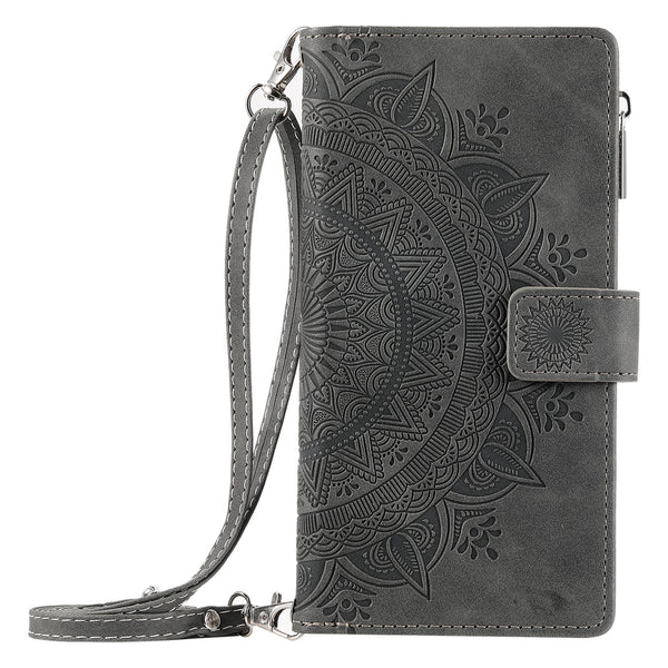 Funda Cartera Teléfono Cuero Grabado - Organizador de Tarjetas con Cierre - Image 6