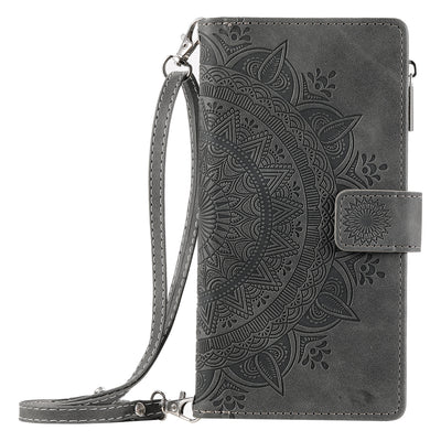 Funda Cartera Teléfono Cuero Grabado - Organizador de Tarjetas con Cierre - Image 6