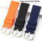 Blue silver buckle