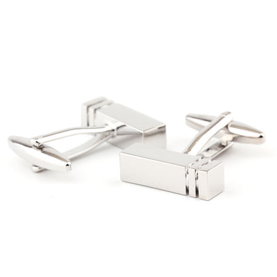 Gemelos Metálicos Brillantes para Puños Franceses - Hombre y Mujer - Image 3