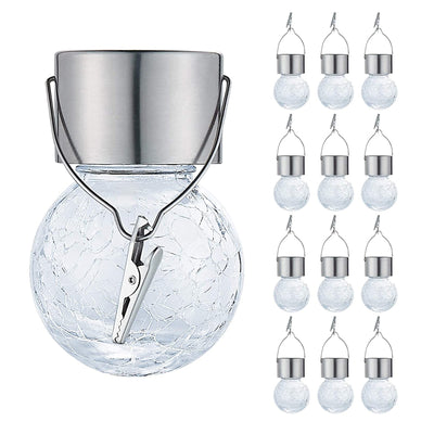Lámpara Solar de Cristal Crack Ball - Iluminación Decorativa Exterior - Image 7