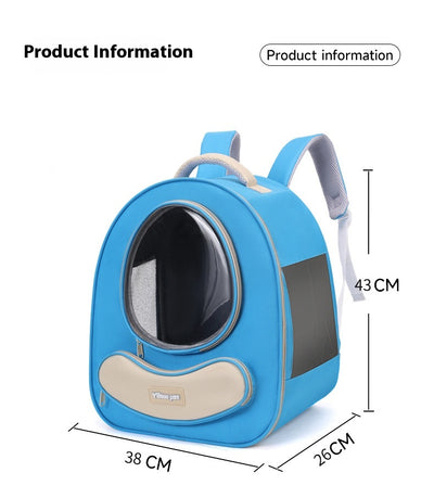 Mochila Transportadora Respirable para Mascotas - Gran Capacidad Cápsula Espacial - Image 10