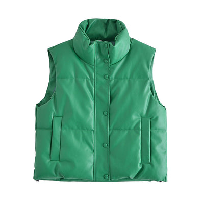 Chaleco Casual de Cuero y Algodón - Image 15