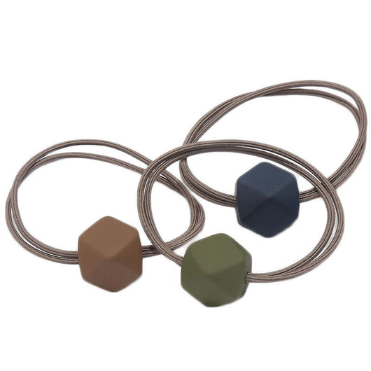 Banda Elástica para Cabello con Perlas Octagonales - Accesorio de Moda Temperamento Adulto - Image 2