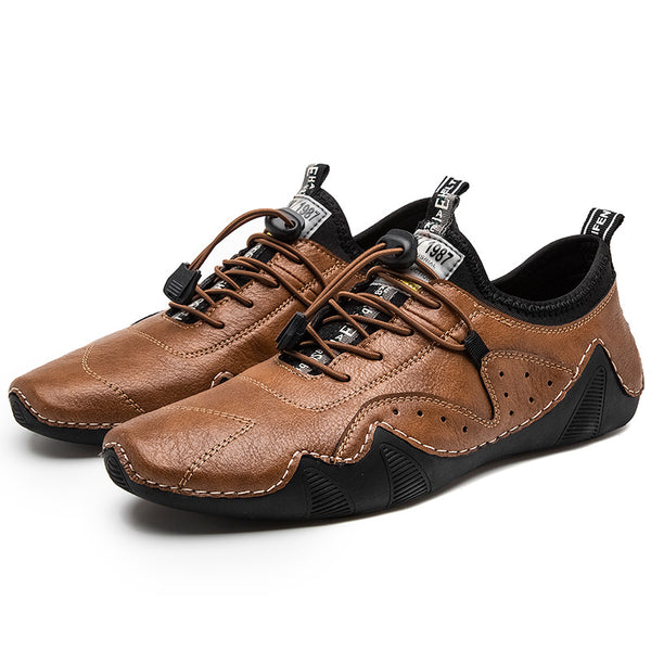 Zapatos Casuales de Cuero para Hombre - Diseño Transpirable y Versátil