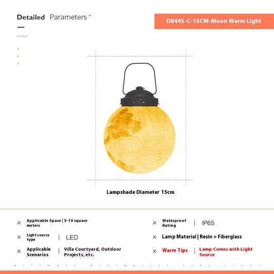 Lámpara Solar Decorativa para Jardín - Luz Lunar Impermeable - Image 2