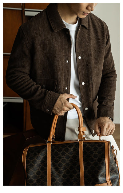 Chaqueta Texturizada Premium para Hombre - Otoño e Invierno - Image 9