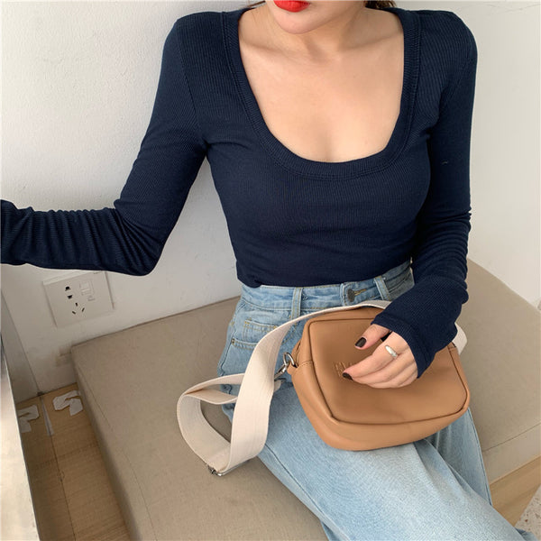 Blusa Térmica Ajustada de Manga Larga Reductora