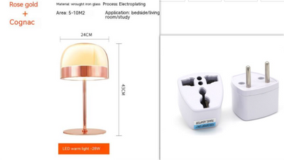 Lámpara de Mesa Nórdica Moderna Minimalista Lujo Ligero - Image 13
