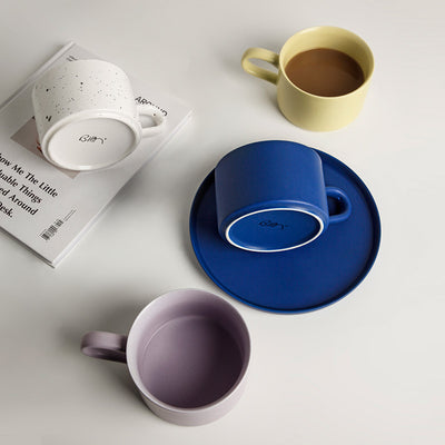 Taza de Café de Cerámica con Tapa y Cuchara - Image 4