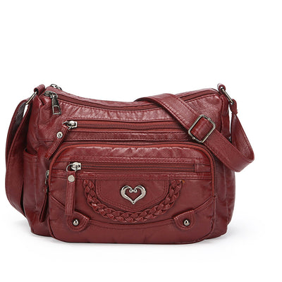 Bolso Mensajero Mujer Grande Multi-bolsillos Capacidad Premium - Image 7