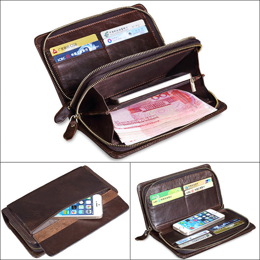 Billetera Ejecutiva de Cuero para Hombre con Bolsillo Frontal - Image 12