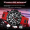 Reloj de Pulsera Multifuncional para Hombre con Banda de Silicona