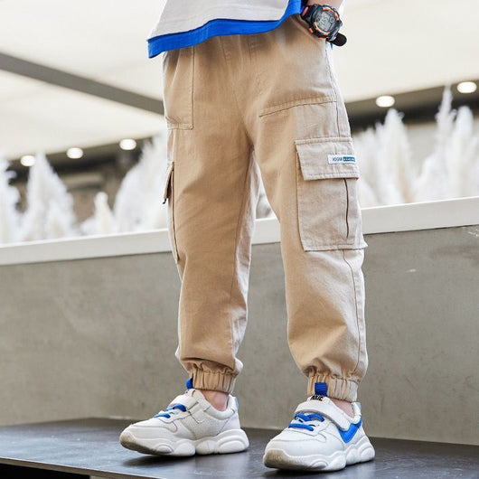 Pantalones Peto Deportivos de Forro Polar para Niños Talla Grande - Image 4
