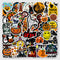 Pack 50 Stickers Halloween Resistentes al Agua para Laptop, Tazas y Refrigerador
