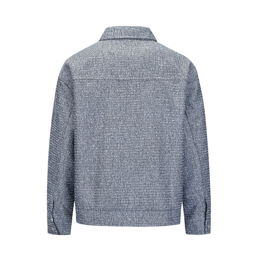 Chaqueta Suelta de Tweed Tejido para Pareja - Casual Hombre - Image 8