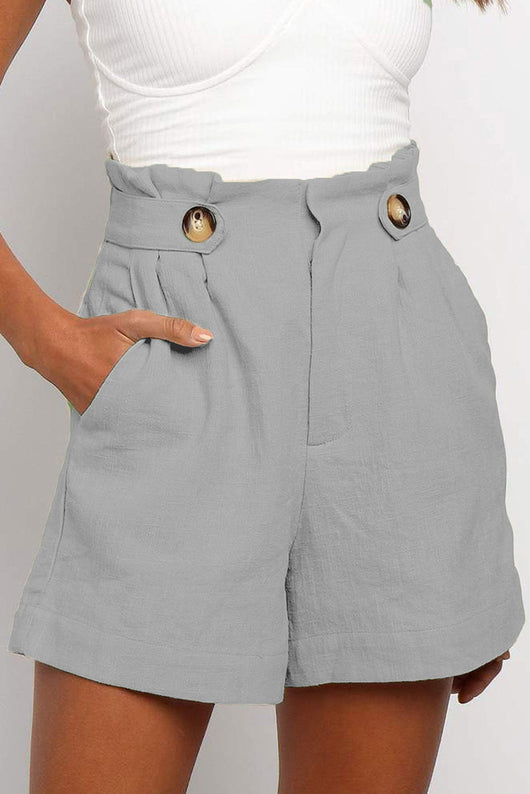 Pantalones Rectos de Cintura Alta con Volantes - Estilo Europeo y Americano - Image 7