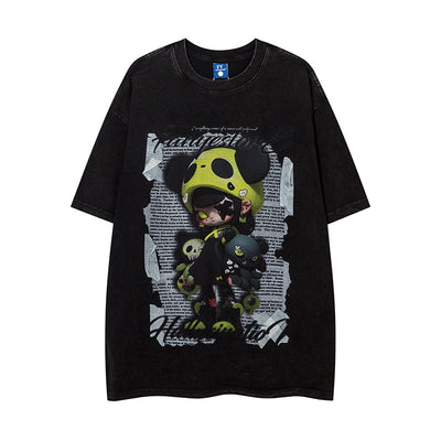 Camiseta Estampada Cartoon Depresivo para Hombre - Image 17