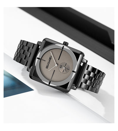 Reloj de Acero Cuadrado con Subdial de Segundos - Movimiento de Cuarzo - Image 16