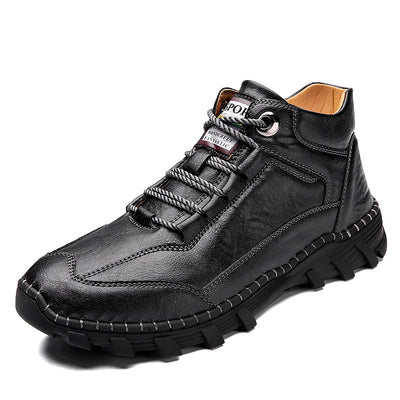 Botas Casuales para Hombre con Costura a Mano y Cuero Cálido - Image 8