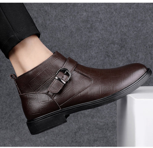 Botas de Cuero Premium Talla Grande: Calidez y Confort para el Invierno - Image 15