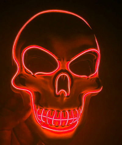 Máscara de Calavera LED Brillante Aterradora para Halloween - Image 19