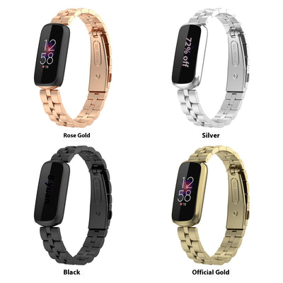 Pulsera de Acero Inoxidable con Tres Cuentas y Cierre Ajustable