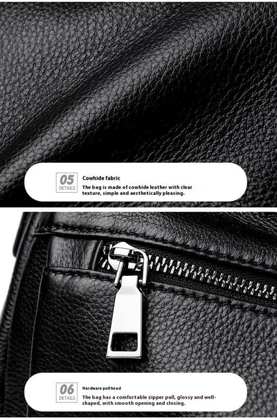 Bolso Bandolera de Cuero Genuino con Gran Capacidad para Mujer - Image 25