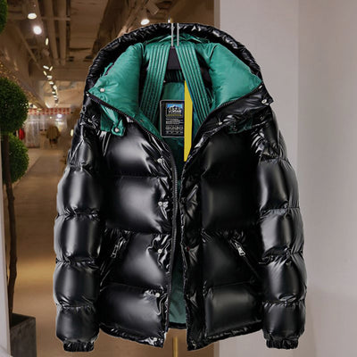 Chaqueta Acolchada Brillante para Parejas - Corta y Versátil - Image 12